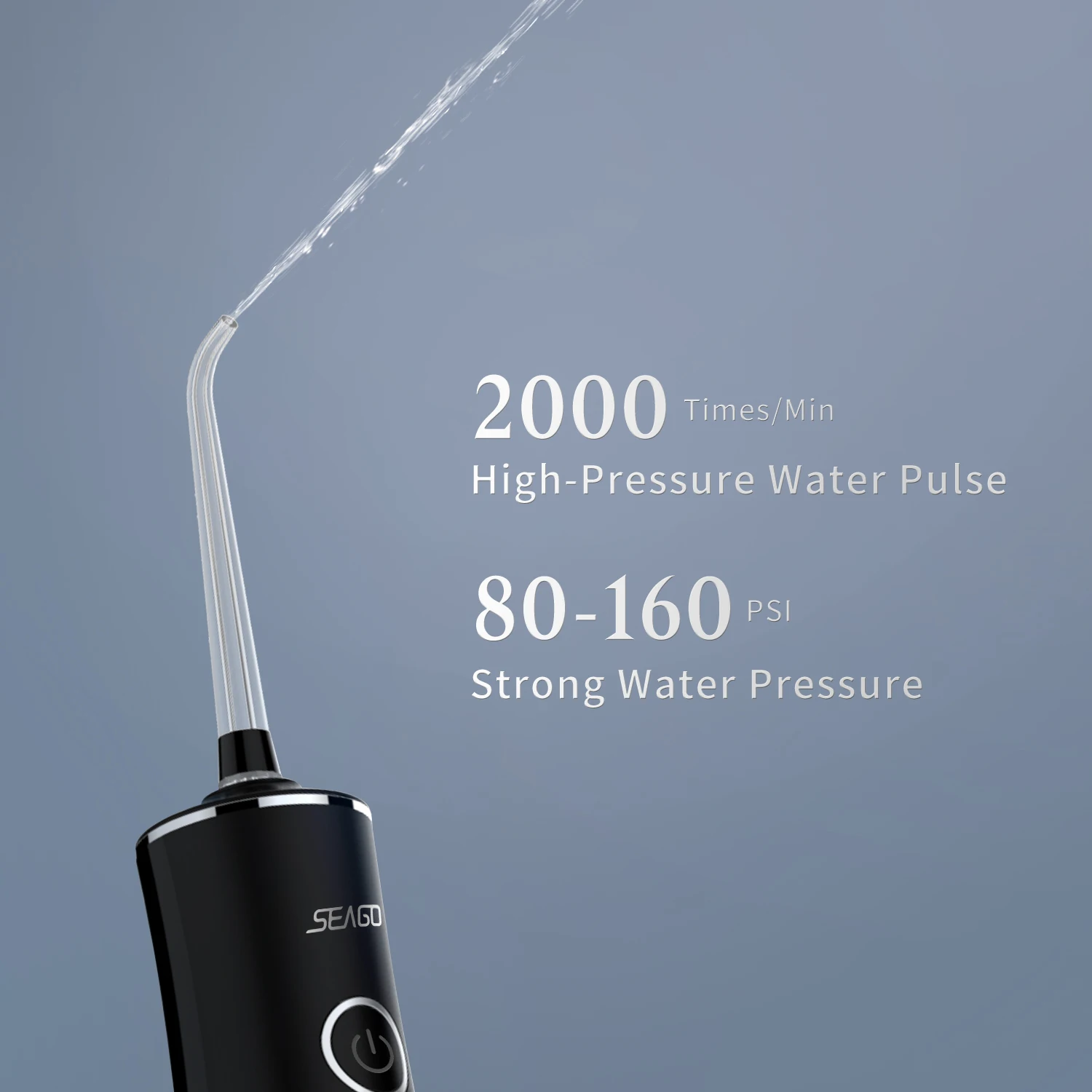 
Seago SG8001 Portable Teeth Whitening Sonic Electric Dental Care Cordless Water Pick Flosser 