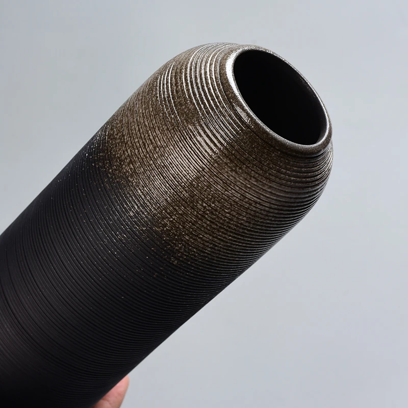 Wholesale New Retro Face Flower Vases White\Black\Gold\Sliver Ceramic Vase For Home Decor