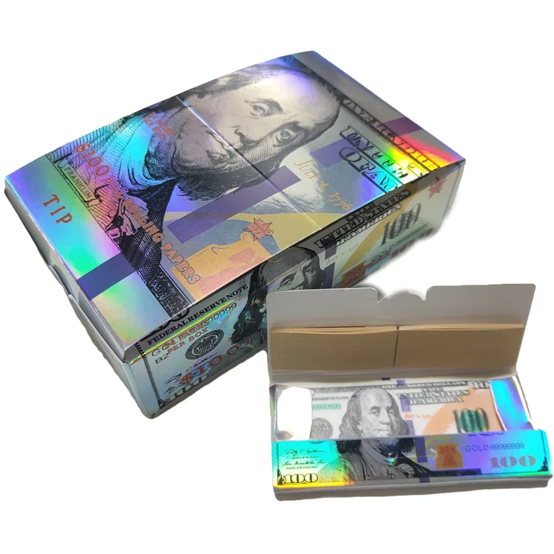 Top Quality Dollar Rolling Paper Smoking Paper Roll Kingsize with Filter Tips Hemp Paper Smoking Accessories Factory