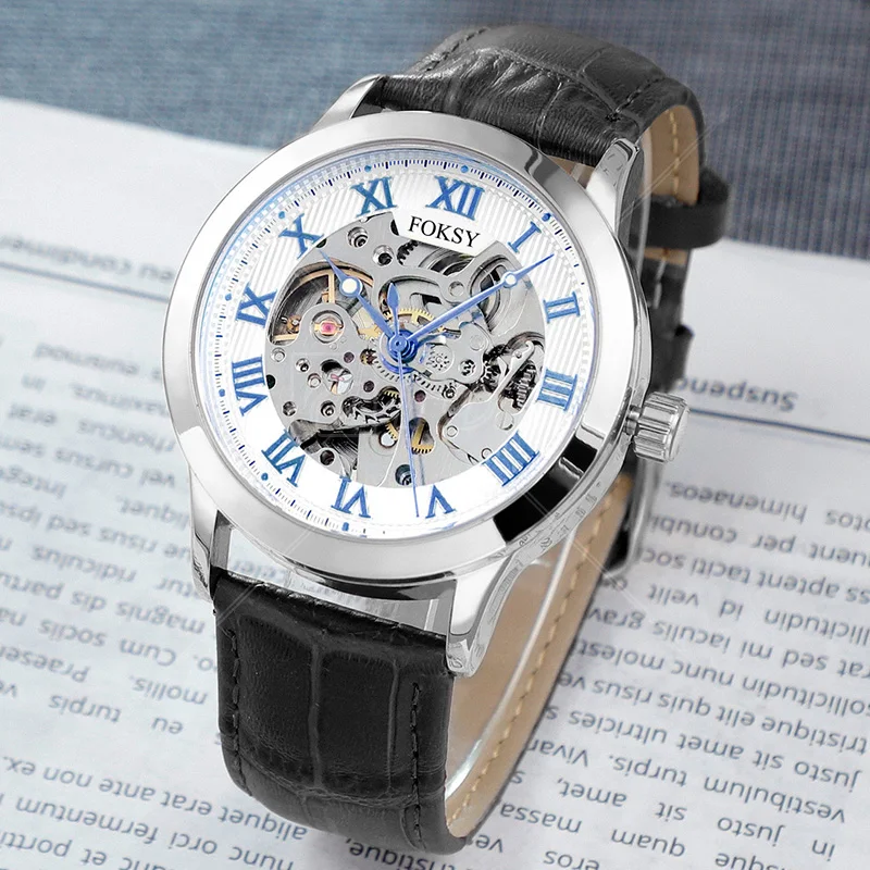 Wrist Luxury Custom OEM ODM Logo Mechanical Automatic Waterproof Timepiece Hand  Fashion Skeleton Brand Classic Watch For Men