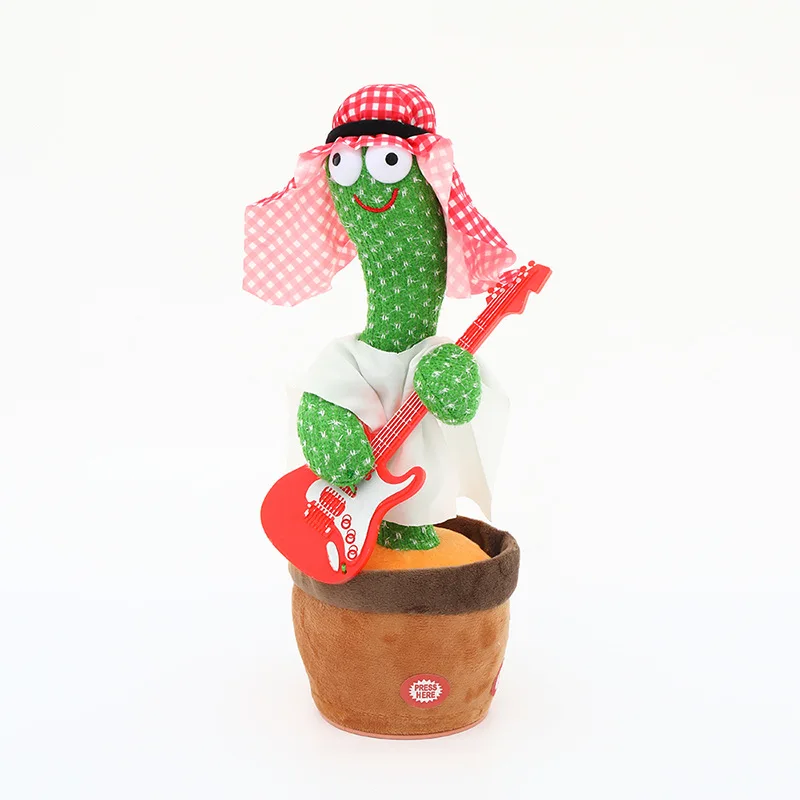 2022 Wearing Traditional Mexican Costume Speaking Electronic Dancing and Singing Plush Twisting Cactus