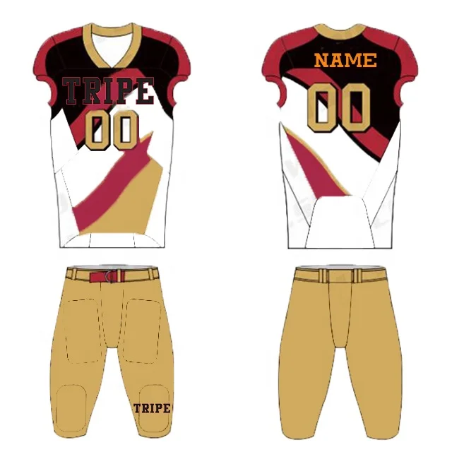Full sublimation American football jersey custom team football jersey