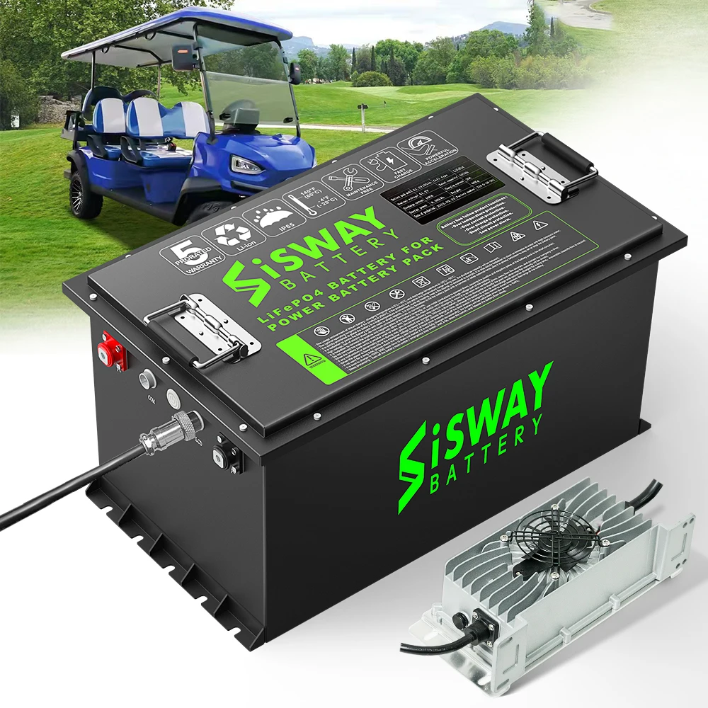 I-SWAY 48V Golf Cart Lithium Battery 36V 48V 72V 105Ah 150Ah 210Ah 315Ah Rechargeable Grade A Lithium Iron Cells LiFePO4 Battery