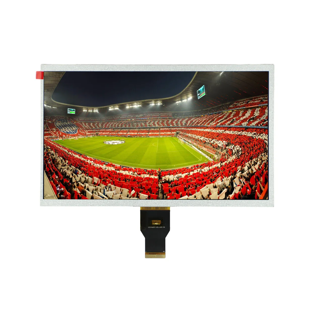 10.1 inch TFT LCD screen high resolution 1024*600 40 pins LVDS interface display panel