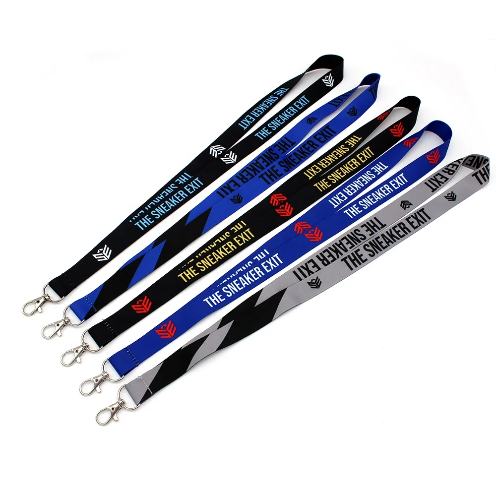 Lanyard Manufacturer Free Sample Promotional Cheap Custom Printed Polyester Neck Lanyard With Logo