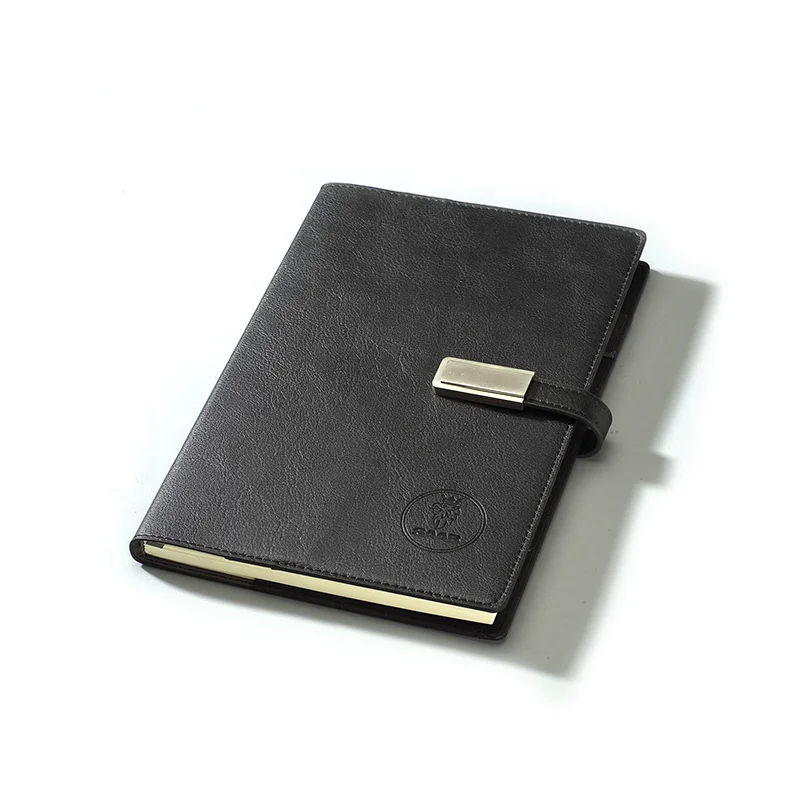 
Gifts built-in pen set planner a5 6 ring smart adapter usb memory charging pu leather designs diary power bank notebook binder 