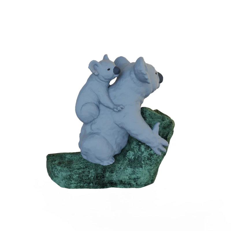 Online Wholesale 3d Figurine Manufacturers Souvenirs Figurines for Home Decor Custom Resin Animal Koala Statue