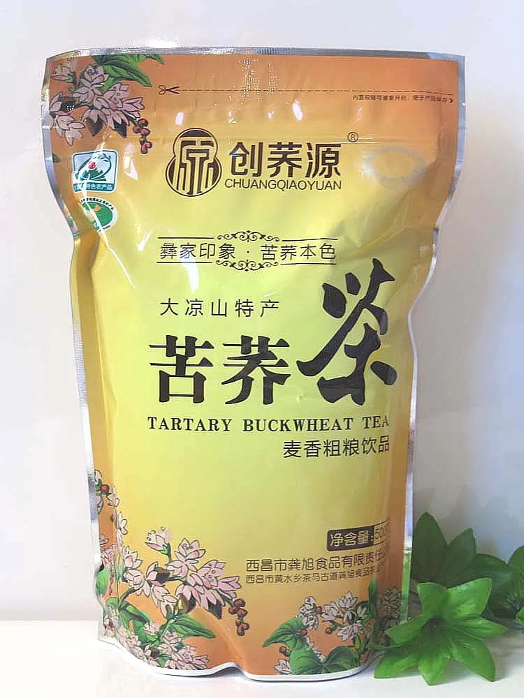 500g brewed loose bags of tartary buckwheat tea (whole plant of wheat flavor), Sichuan Daliang Mountain yellow buckwheat tea