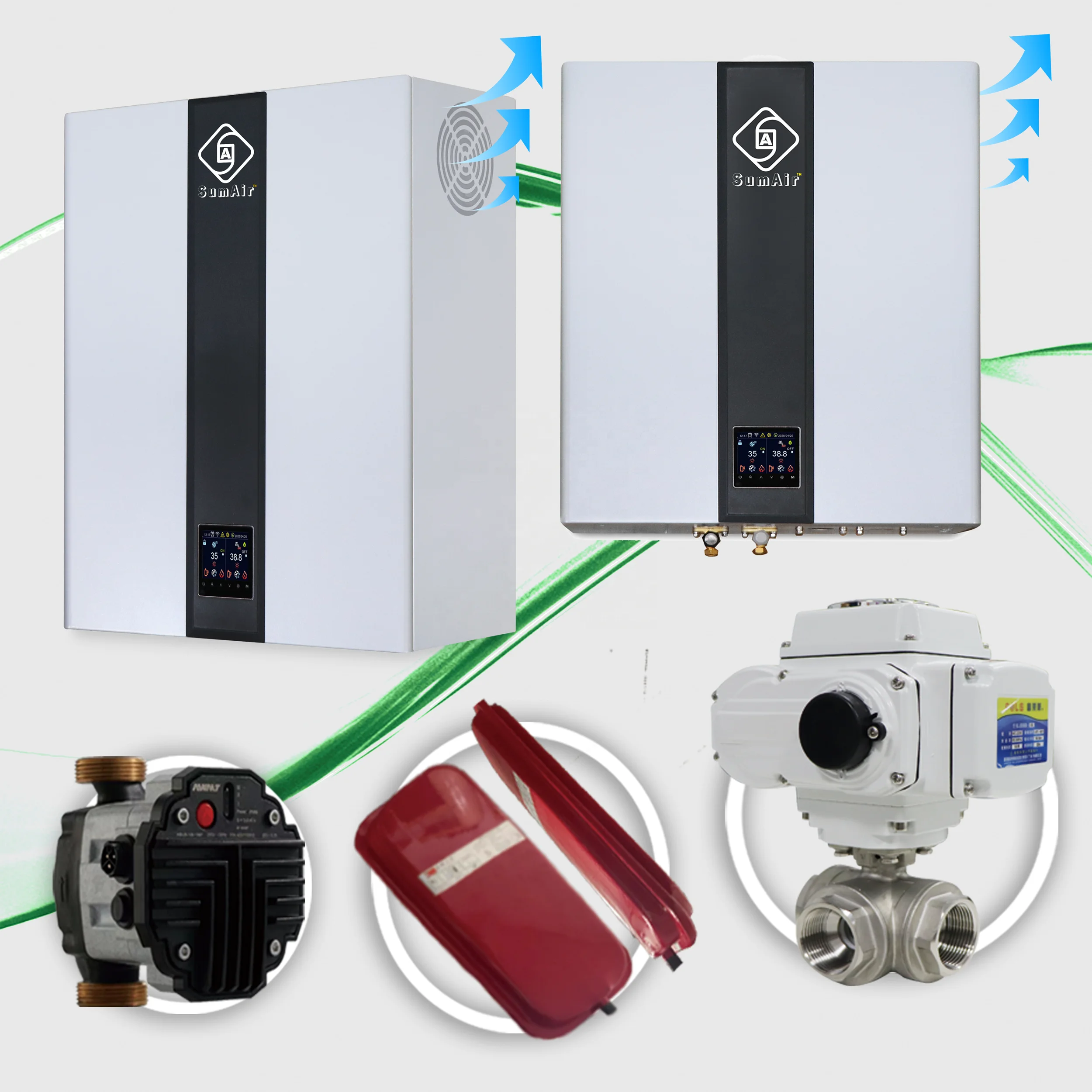 ErP A +++ SCOP5 26 32 кВт оптовая продажа R290 Сплит DC инвертор источник воздуха насос водонагреватель горячая вода пол подогрев HVAC