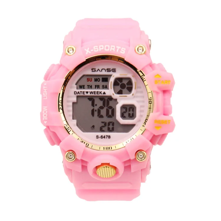 SANSE S-647B new color cheap waterproof 30WR digital relojes outdoor diving climbing wrist watch  relogio