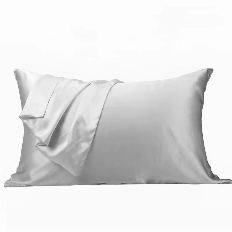 100% nature mulberry Silk pillowcase zipper pillowcases pillow case for healthy standard queen king multicolor