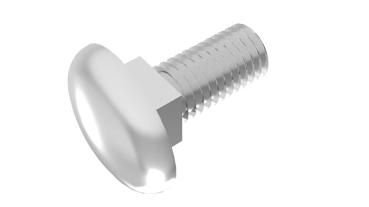 Low Pice OEM Din603 Brass Carriage Bolt Stainless Steel SS304 SS316 Zinc Plated Carriage Bolt