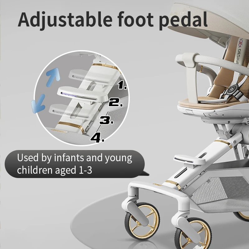 Professional foldable lightweight Luxury Baby Stroller for 0-36 months babies