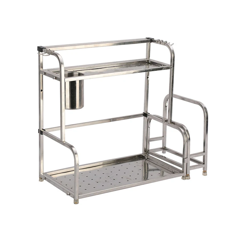 Wholesale Hot Selling Beautiful Stainless Steel Kitchen Corner Seasoning Shelf Shelves Spice Rack