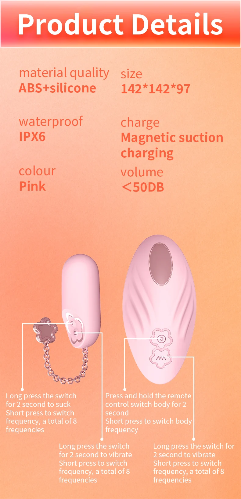SHEYAY Female Nipple Tease G Spot Clitoris Stimulation Suck Flap Vibrator Fun Jump Egg Sex Toys For Women Egg Vibrator