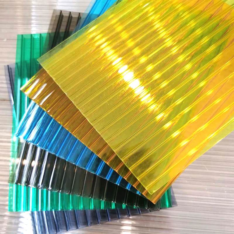 16mm  4 layer polycarbonate Greenhouses multilayer pc hollow sheet