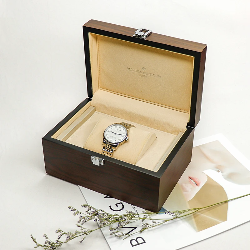 Hot Sale Factory Brown Wooden Love Gift Watch Organizer Box Gift Set