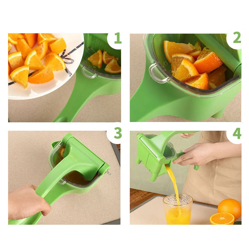 Wholesale Plastic Manual Hand Press Juicer Squeezer Citrus Lemon Orange Pomegranate Fruit Juice Extractor