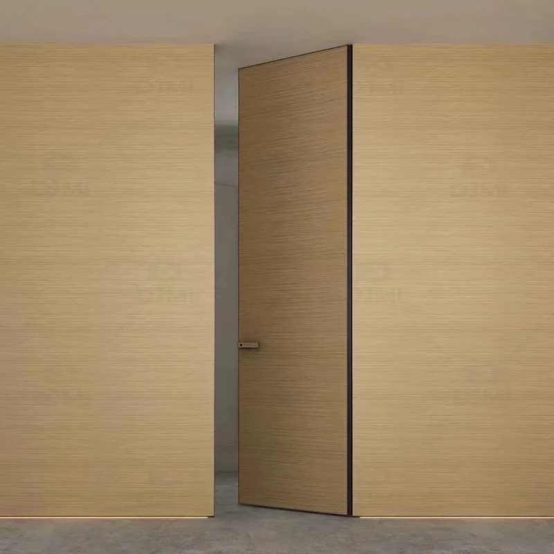 2022 Newest Designs Solid Wood Hidden Flush Mount Pool Cue Cabinet Bookcase hidden Secret Door