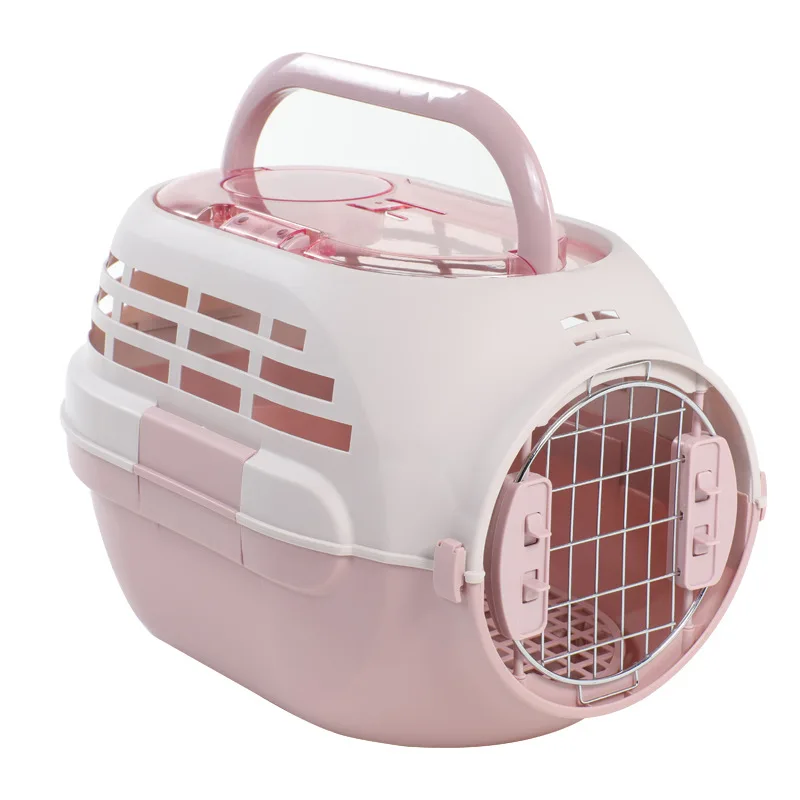 Open Top Design Dog Carrier Large Cat Carrier- Portable Dog Travel Carrier, Comfortable Handle