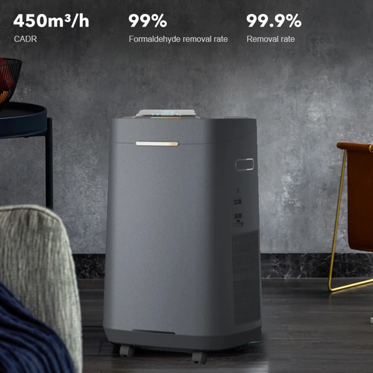 Modern Style Five In One Hepa Filter Smart Touch Control Multi Functional Electric Desk Air Purifier