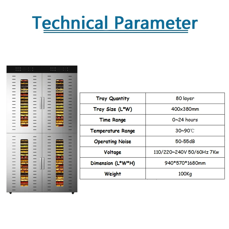 Stainless Steel Commercial Food mushroom  Beef Dryer Dried Meat Dry Fruit Industry Jerky dehydrator Dehydrate Machine for Sale