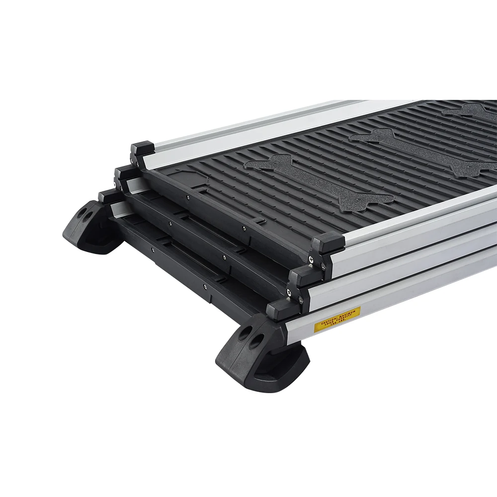 High strength portable outdoor collapsible adjustable dog ramp for dogs