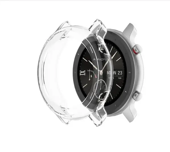 ТПУ чехол для xiaomi huami amazfit gtr 42 47 мм защитный мягкий защитный тонкий смарт-часы защитный чехол Аксессуары для наручных часов