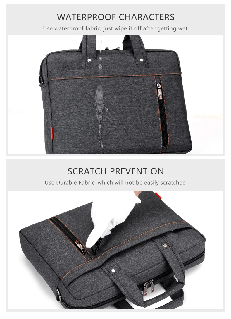 Newest Shockproof laptop bags & covers Waterproof shoulder bag business briefcase laptop sleeve 13/14/15/17