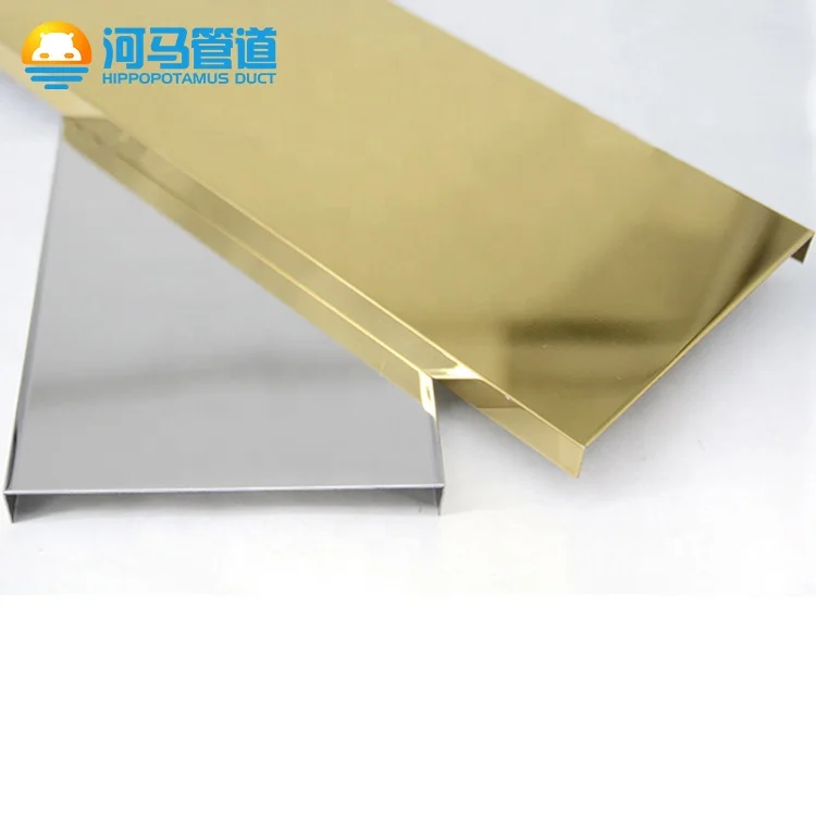 U Trim Hl 304 316 8K декоративный настенный Золотой профиль для кромки плитки из нержавеющей стали плиточного напольного плинтуса листового