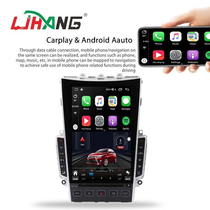 Android 13 8+128G Car DVD Player for Infiniti Q50 Q50L Q60 Q60L 2015-2019 2 Din Radio GPS navigation  Multimedia Stereo