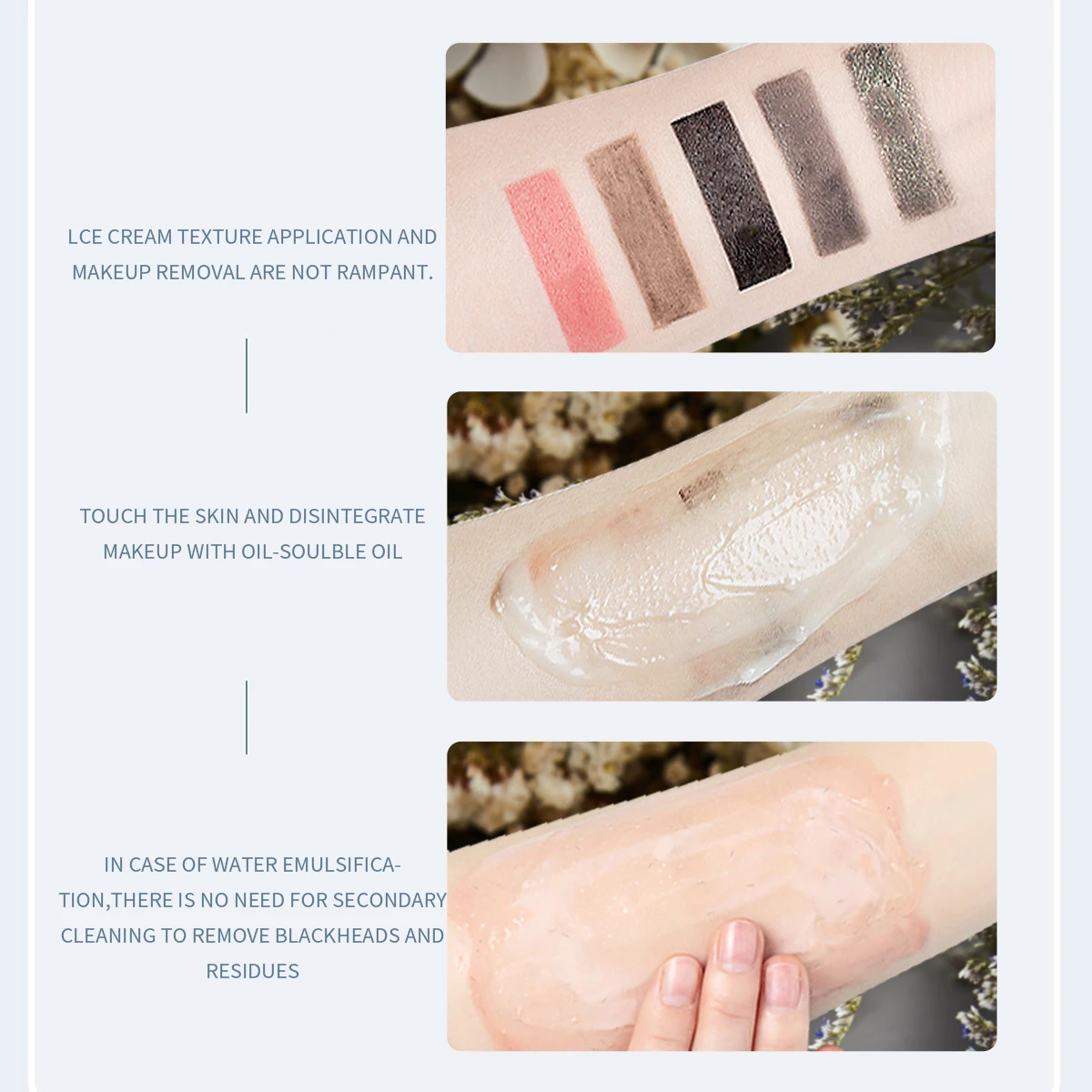 Wholesale Oil Free Makeup Remover Private Label Face Makeup Removing Gel Make up Remover Cream