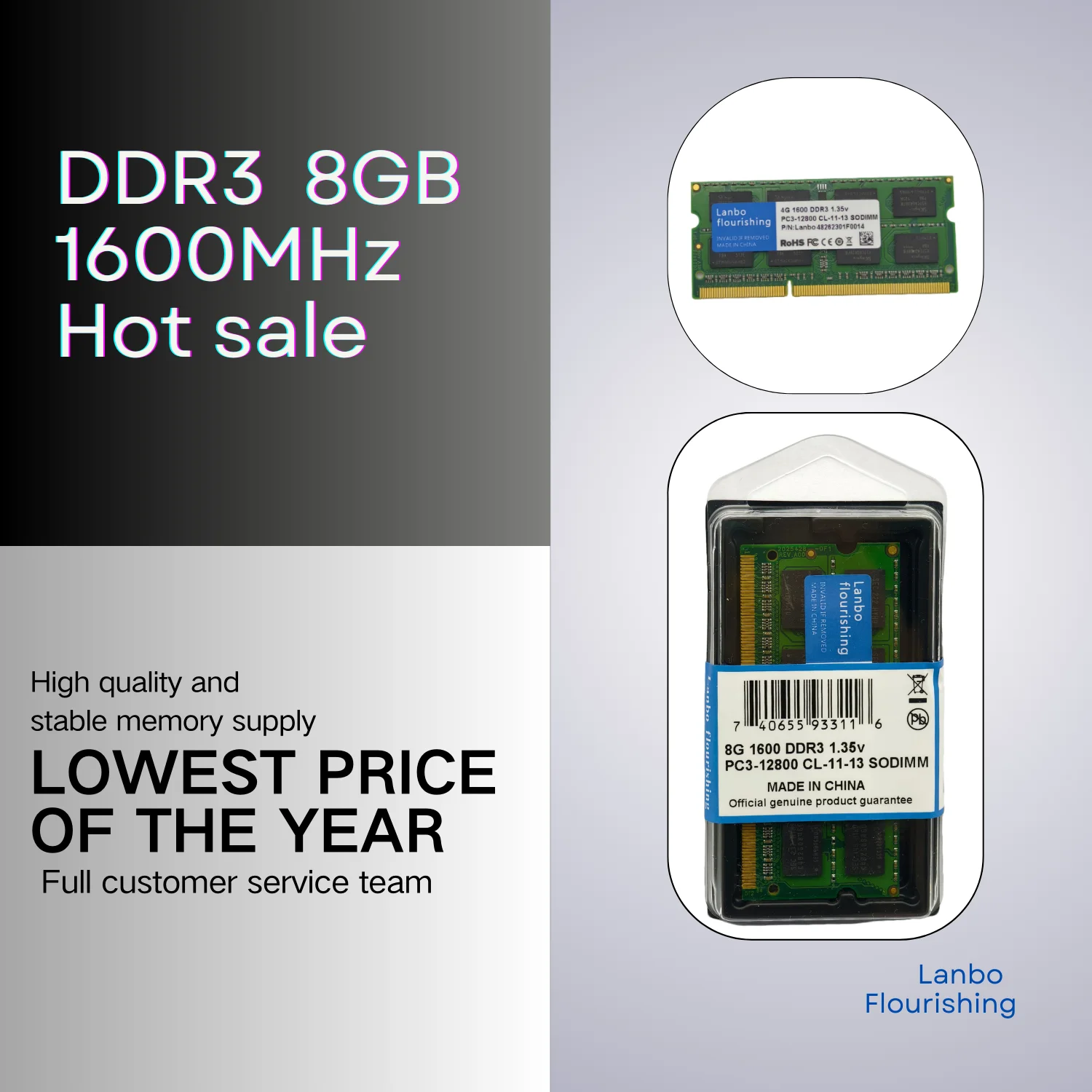 ram ddr3 8gb  notebook RAM 1600MHz 4GB RAM Desktop DDR3 8GB AMD Compatibility 1333Mhz 4GB/8GB Capacity