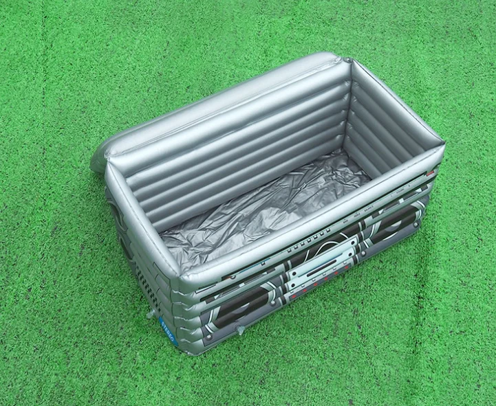 Inflatable Radio- Box Ice Bucket Beverage Cooler Bar KTV Ice Basin Holder 63*37*33 cm