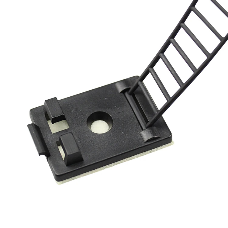 100PCS 3M Self adhesive adjustable buckle type cable fixing seat cable clips wire harness clamp 100PCS Wholesale