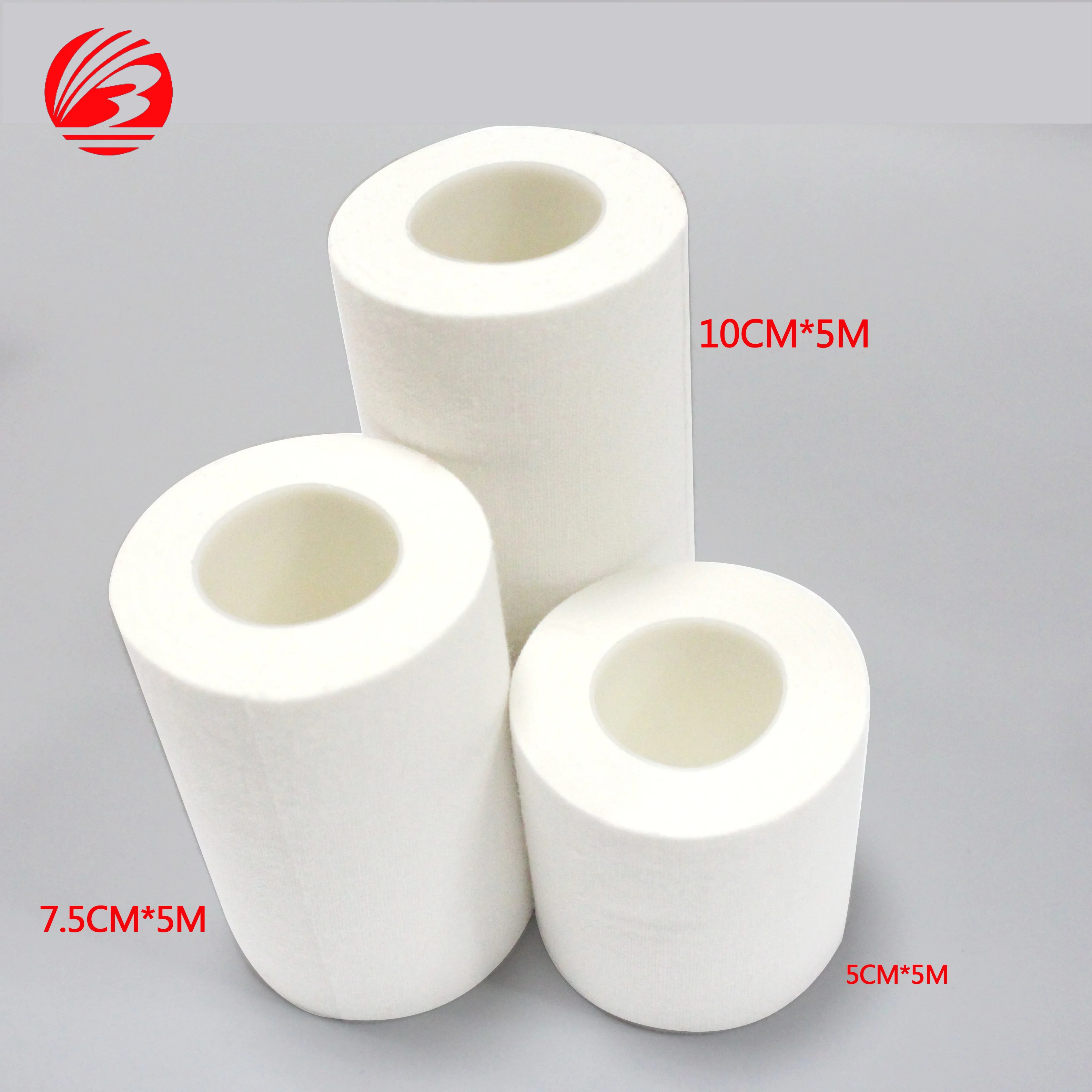 
7.5cmX5m Skin friendly adhesive and bi-directional easy tearing Medical Adhesive Cotton surgical tape 