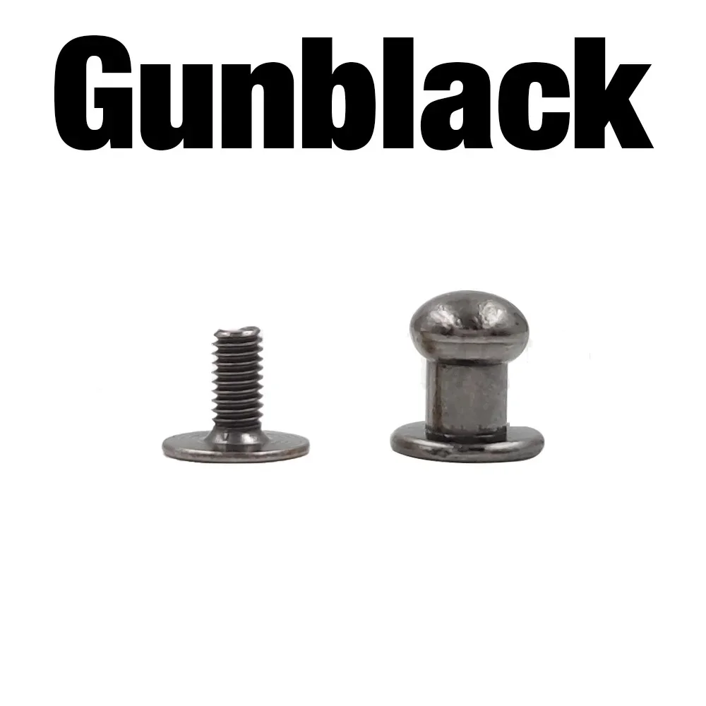 Metal Alloy Round Head Rivets Spikes Screw Rivets Studs DIY Crafts Leather Belt Watch Band Decor Nail Buckles