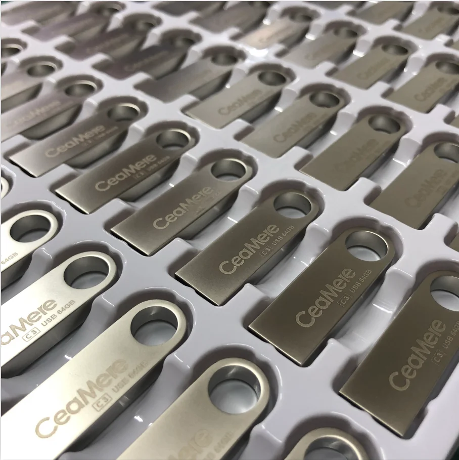 Ceamere Wholesale Original USB2.0 High Speed Metal USB Flash Drives 16GB 8GB 4GB 32GB 64GB 128GB Pendrive Metal USB Flash Drives