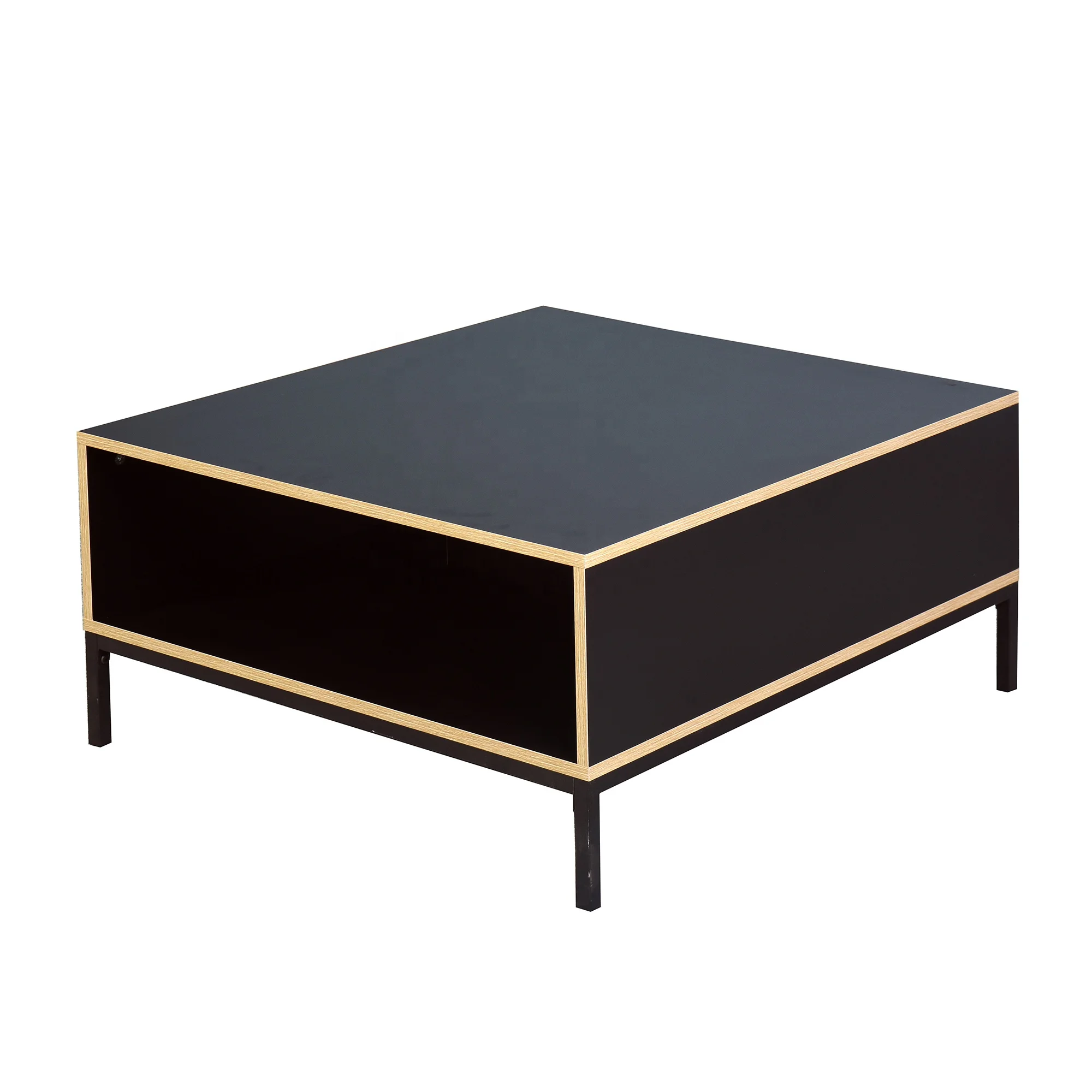 Living Room Furniture Wooden Table with Metal Table Legs