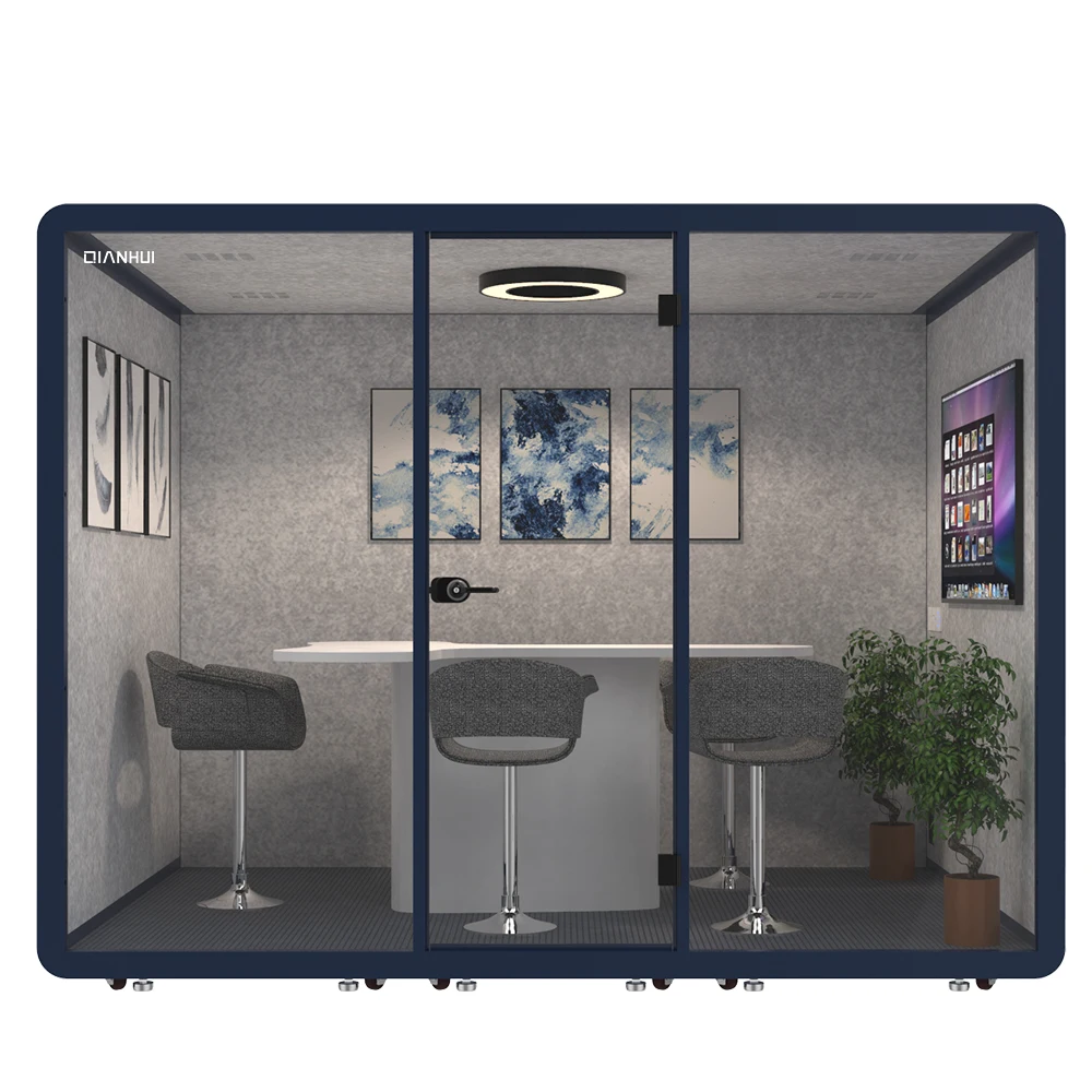 eco-friendly phone booth soundproof gymnastic booth with air circulation system and 4000k natural light