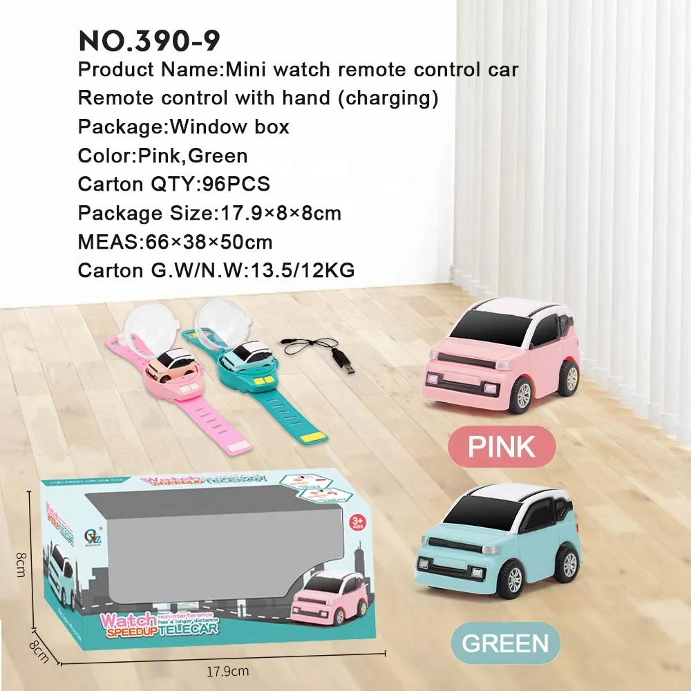 Tiktok 2023 Hot Sale Wearable Watch Include 1 RC Vehicle Hand Control Racing Car Kid Toy Mini Watch