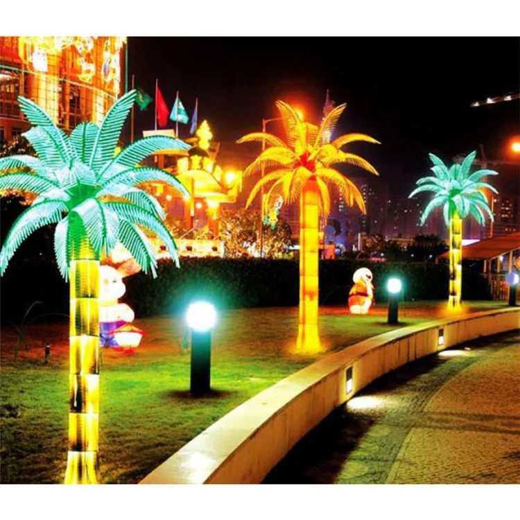 wholesale tops refulgix led tabletop bonsai tree light touch swift coconut tree module for garden landscape led hug tree light