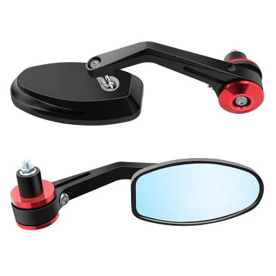 Регулируемое вращение на 360 градусов пара широкоугольных велосипедных зеркал из алюминиевого сплава для руля