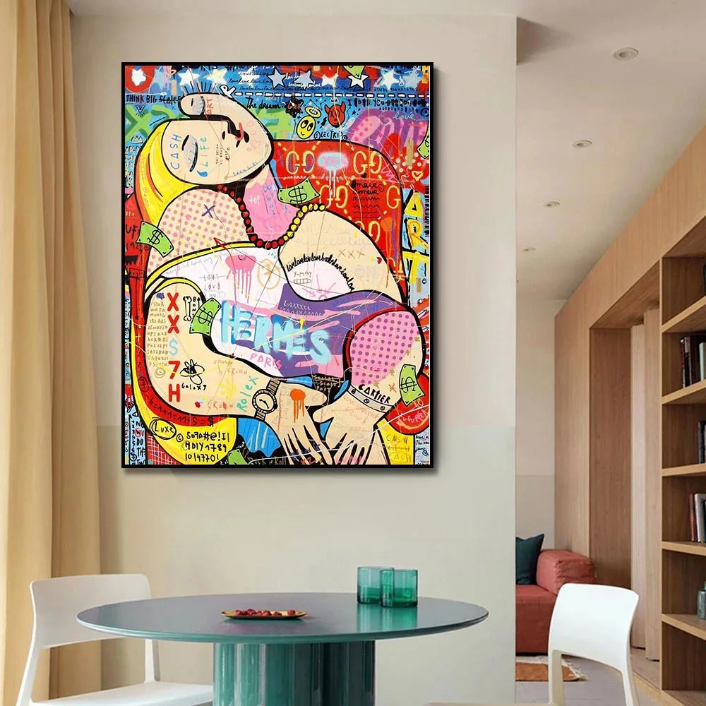 Modern Home Decoration Print Street Art Canvas Paintings Naked Women Poster Pop Art Graffiti