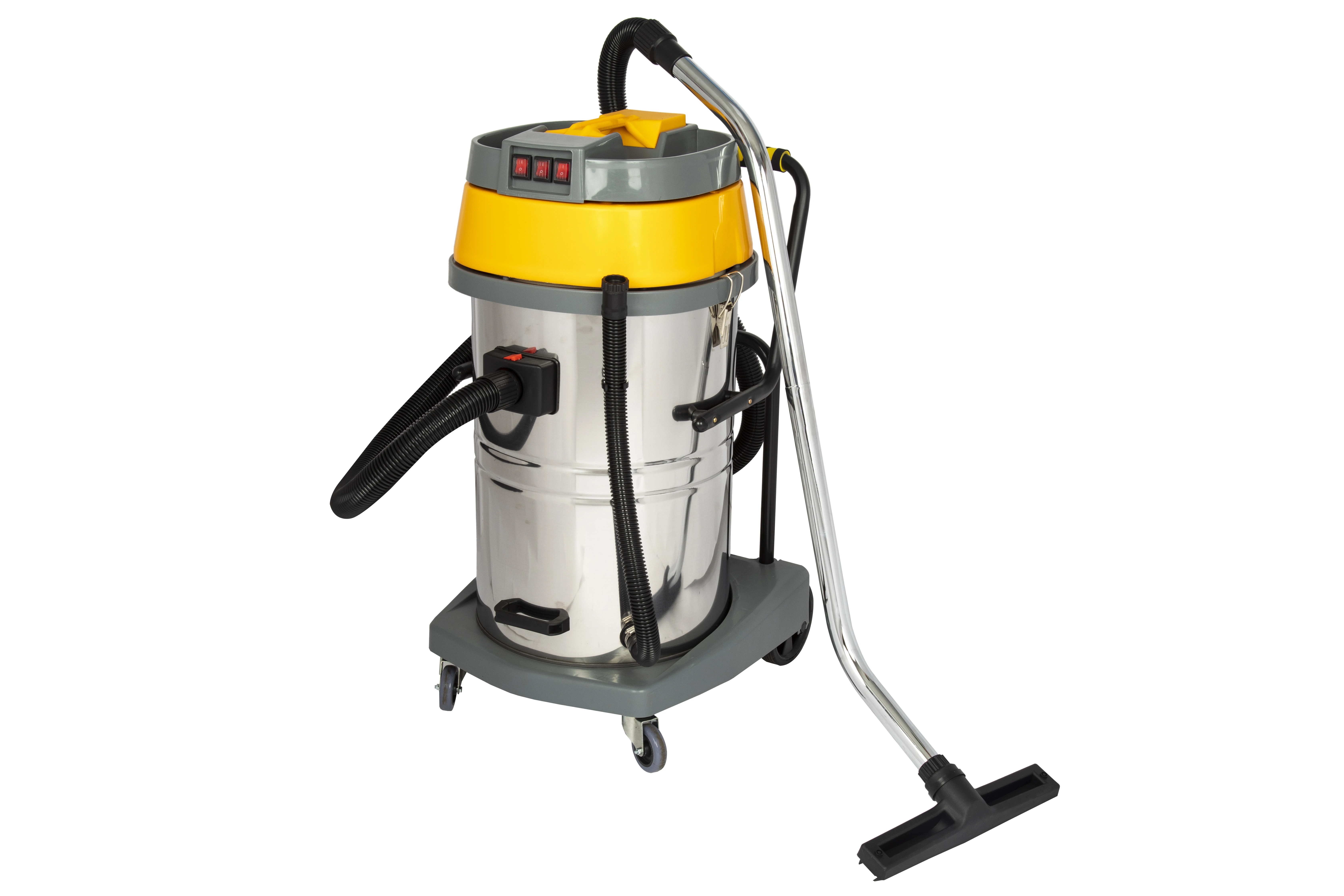 80L Wet and Dry 3 Double Stage Motor Vacuum Cleaner for home, office, hotels and car wash/car detailing, sofa and carpet vacuum