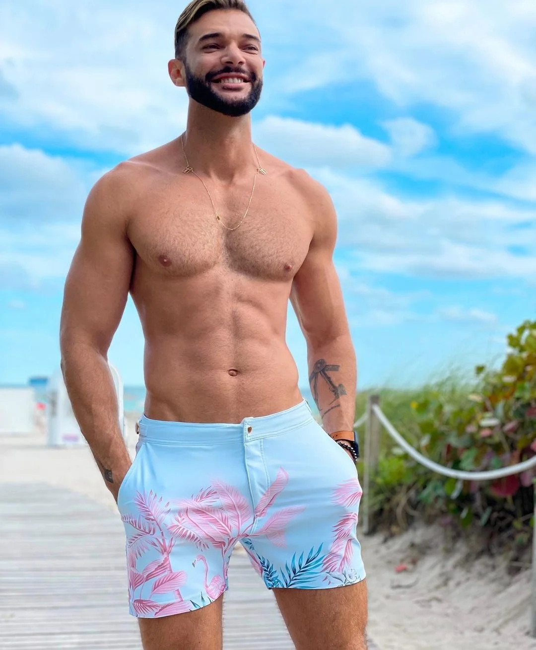 2023 New Custom Summer Beach Shorts Plus Size Swimming Board Short 100% Polyester Swimwear For Men Pants Mens Swimwear Beachwear