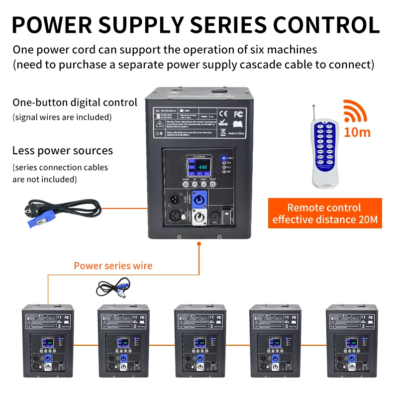 DMX and Remote Cold Spark Machine Electronic Spark Flame Machine Eddylight Pro Cool Sparkler Machine for Stage Events Wedding