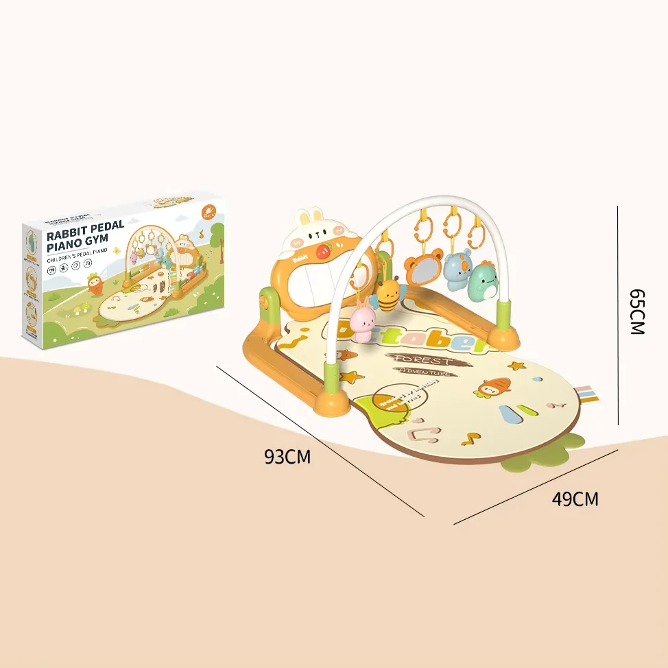 Musical Baby Activity Gym Rack Play Mat Kid Rug Puzzle Mat Carpet Piano Keyboard Infant Playmat Crawling Game Pad Baby Toy Gift