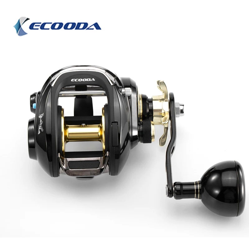 Ecooda Brand ETB-600 Memory Function Boat Fishing 6+1BB Big Drag Power Baitcasting Sea Fishing Reels
