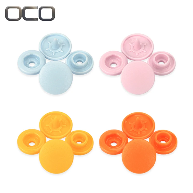 Factory wholesale Colorful button resinSnap Button T3_t5_t8_t15 Plastic Press Snap Button for Garment